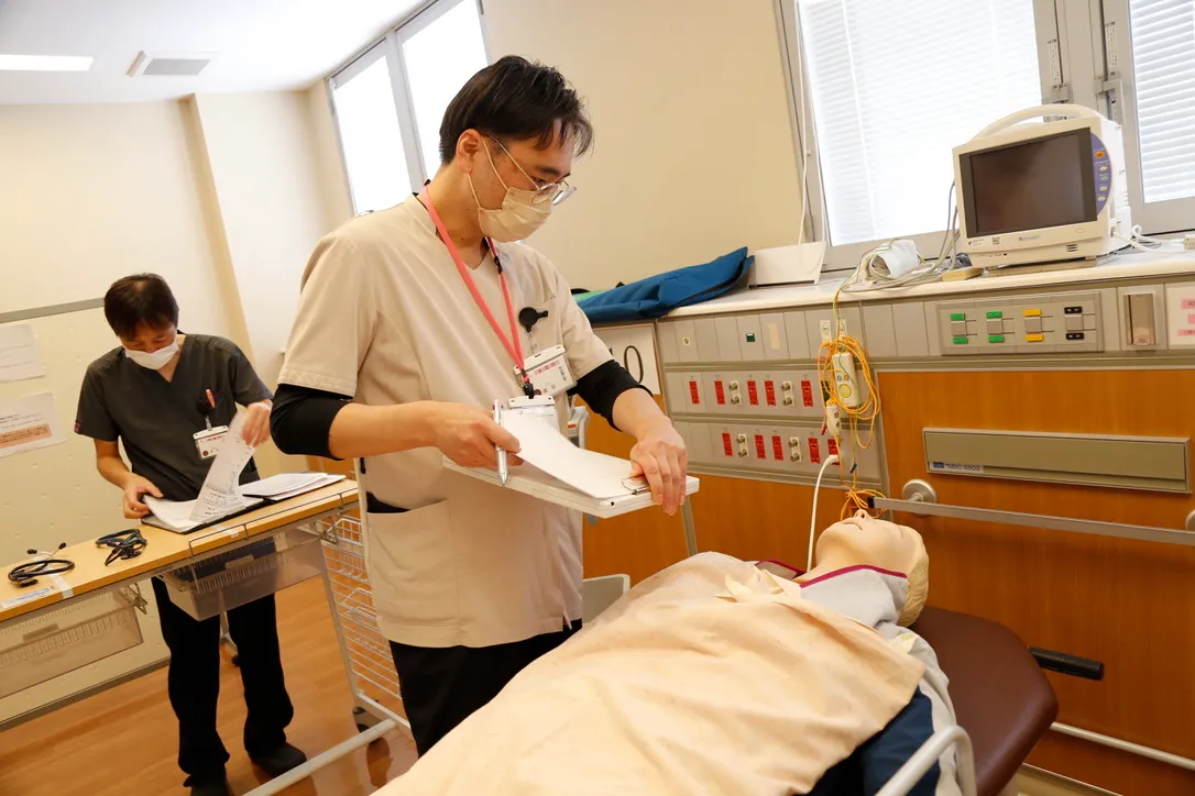 徳田さんの研修中の様子